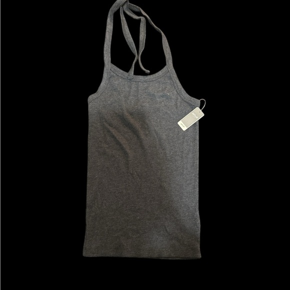 Aerie Charcoal Halter Tank Top - Picture 1 of 3